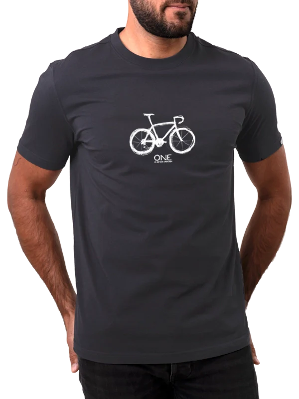 One is never Enough charcoal T shirt