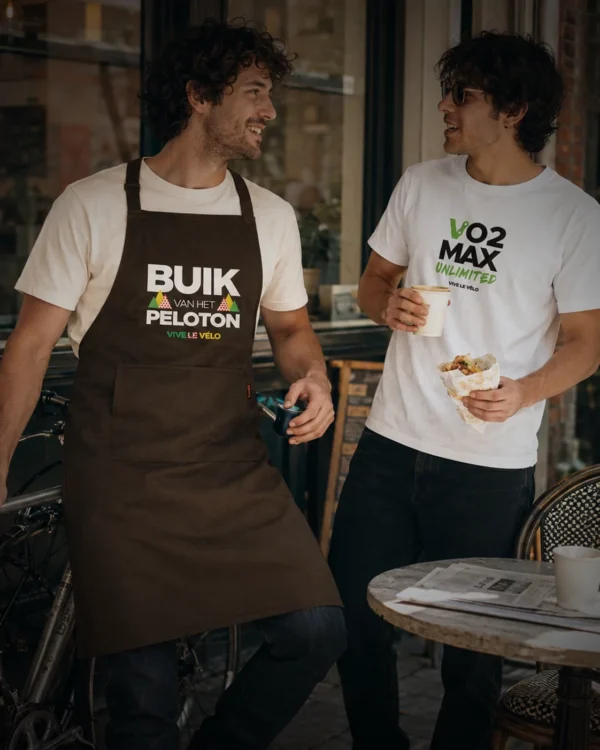 Keukenschort Buik van het Peloton bruin