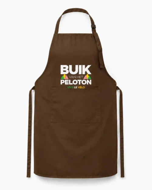 Keukenschort Vive le Velo bruin