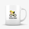 Mok Odieltje Gele Trui Vive le Velo Mok Odieltje Gele Trui Vive le Velo