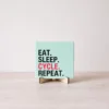 Tegeltje Eat Sleep Cycle Repeat mint Tegeltje Eat Sleep Cycle Repeat mint