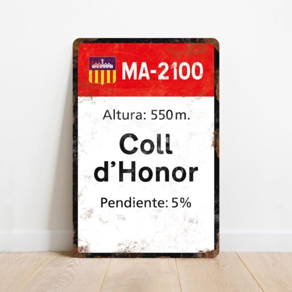 Coll d Honor routebord KOM Attack Coll d Honor routebord KOM Attack