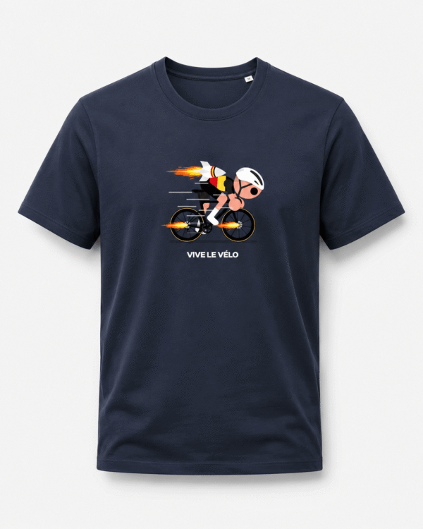 Sprint Rocket Vive le Velo T shirt navy Sprint Rocket Vive le Velo T shirt navy