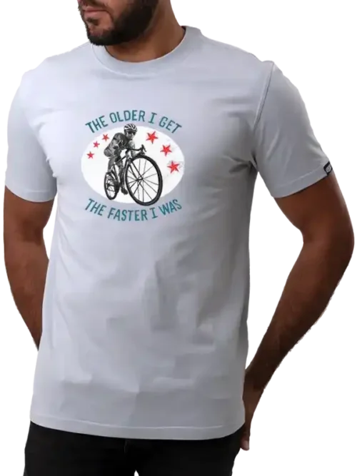 The Faster I Was T shirt Cycology grijs The Faster I Was T shirt Cycology grijs