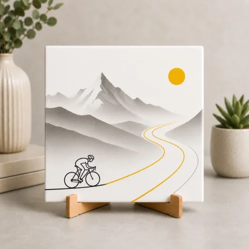 Tegeltje wielrennen Sunny Climb