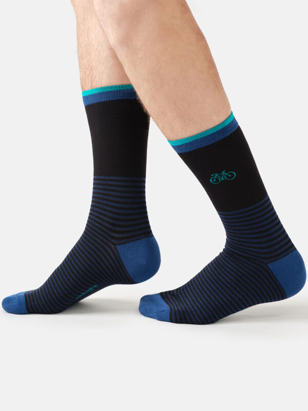 Casual sokken Bike Stripe black Casual sokken Bike Stripe black