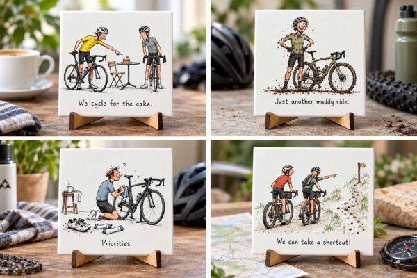 Cycling Tegeltjes Cartoon Cycling Tegeltjes Cartoon
