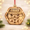 Houten Kerstbal Triatlon Houten Kerstbal Triatlon