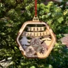 Houten Kerstbal Triatlon Houten Kerstbal Triatlon