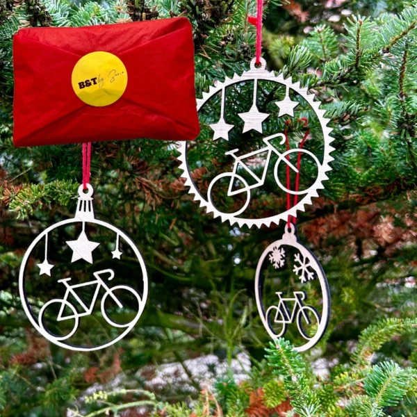 Kerstballen wielrennen racefiets Kerstballen wielrennen racefiets