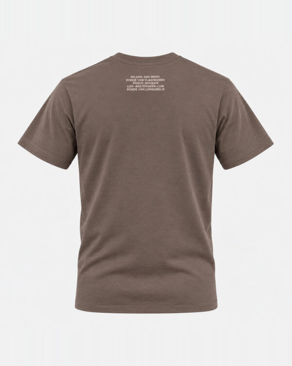 Monumenten T shirt Vive le Velo mocha Monumenten T shirt Vive le Velo mocha