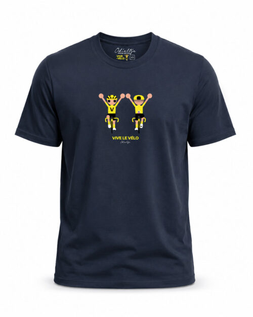 Odieltje Gele trui T shirt Vive le Velo