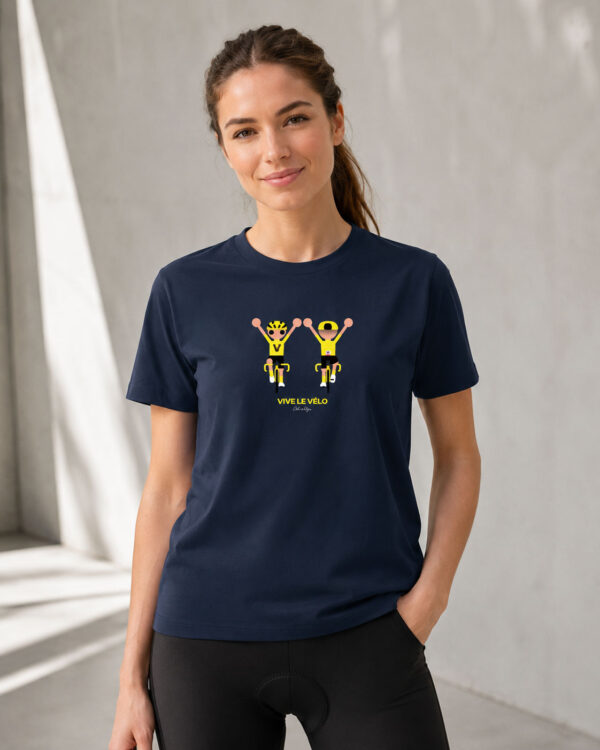 Odieltje Gele trui T shirt Vive le Velo