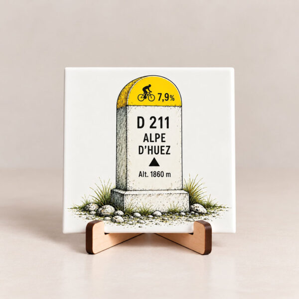 Tegel Alpe d Huez paaltje Tegel Alpe d Huez paaltje