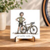 Tegeltje Cartoon Muddy Ride Tegeltje Cartoon Muddy Ride